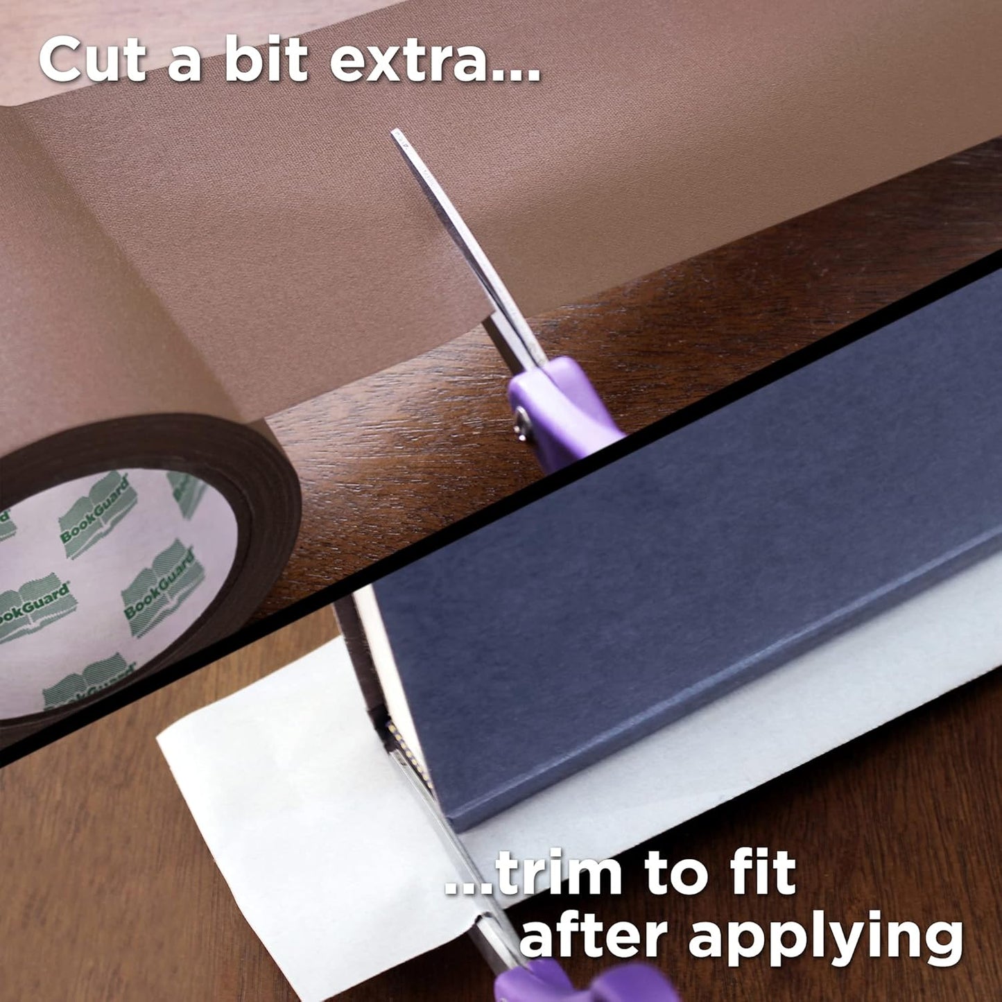 BookGuard 4 inch Premium Bookbinding Repair Cloth Tape, 15 Yard Roll, Tan