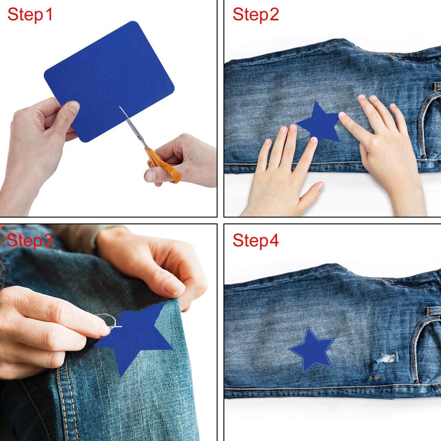 Augshy Iron On Patche, 29 Pieces Iron On Patches for Clothing Repair Jeans 4.9 x 3.7 Inch (Colorful)