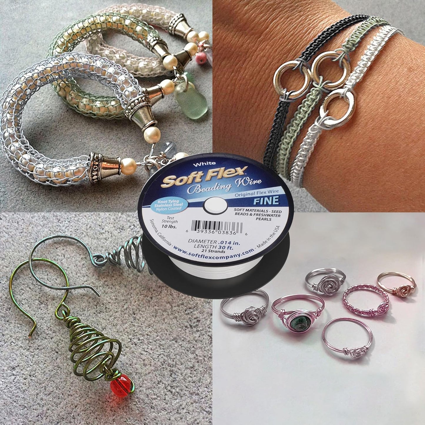 Soft Flex 21 Strand Beading Wire - Fine 0.14 Diameter - 30 Feet Design Wire