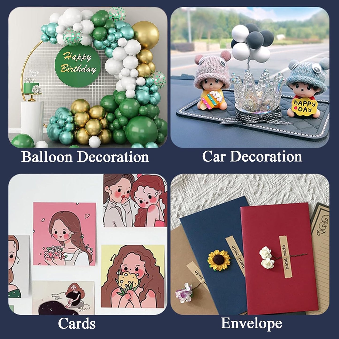 Adhesive Stick dots Two-Sided Sided Mounting Putty Stick Tack for Wall Hanging Crafts Balloons Festival Party Decorations,Clean Removable(0.31"*0.53"-600)