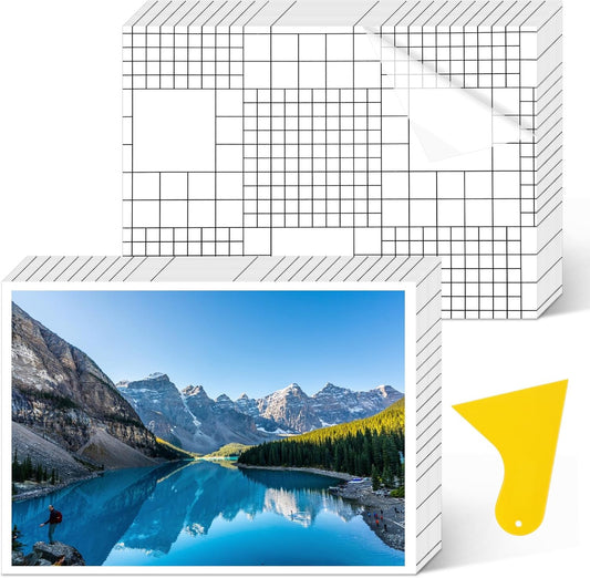 100 Pack Matte Self Adhesive Laminating Sheets, Clear Laminating Sheets Holographic Sticker Paper Clear Vinyl, Matte Finish Self Sealing Lamination Sheet, with Scraper, 8.38" x 11.8"