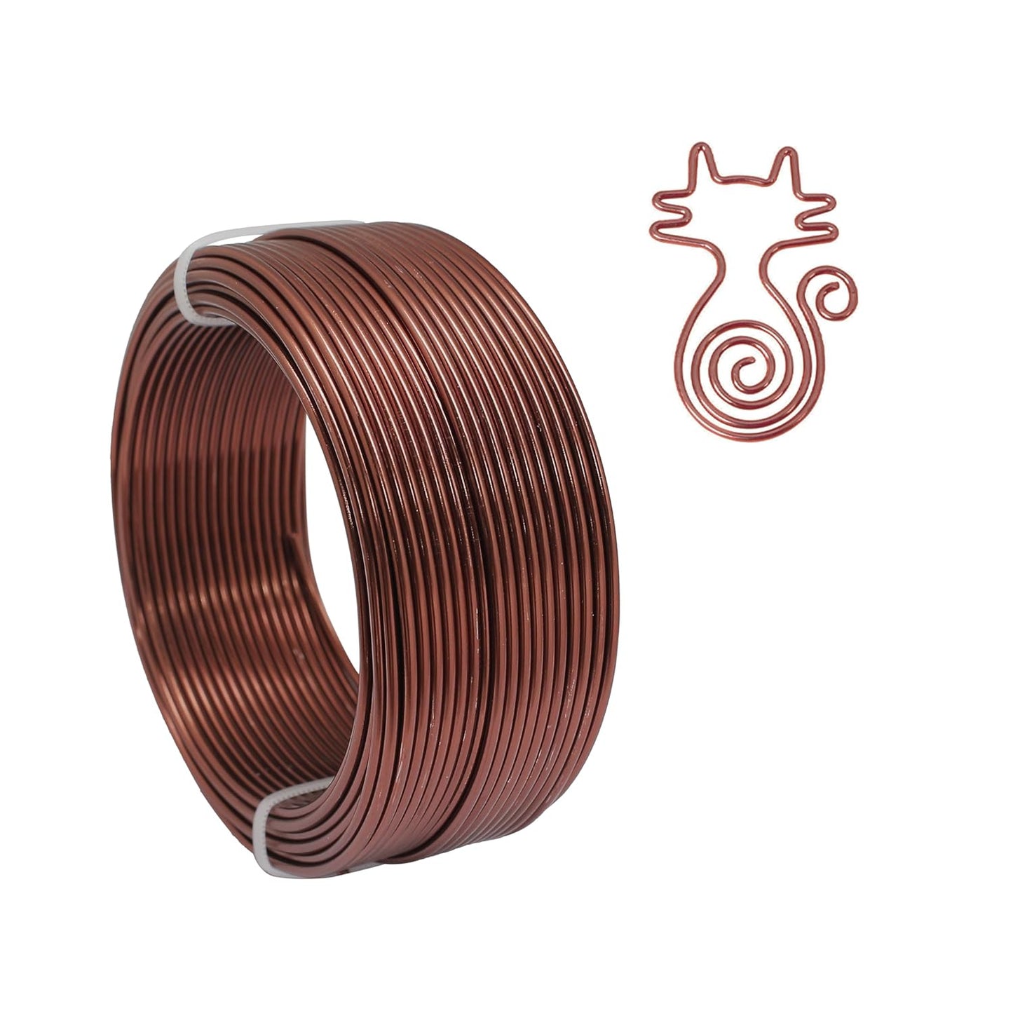 12 Gauge Aluminum Craft Wire, 2mm×30Yards Bendable Metal Craft Wire for Bonsai Plant Stand, Doll Skeletons, Wire Sculpture, Jewelry Making and Home Decorations (Bronze)