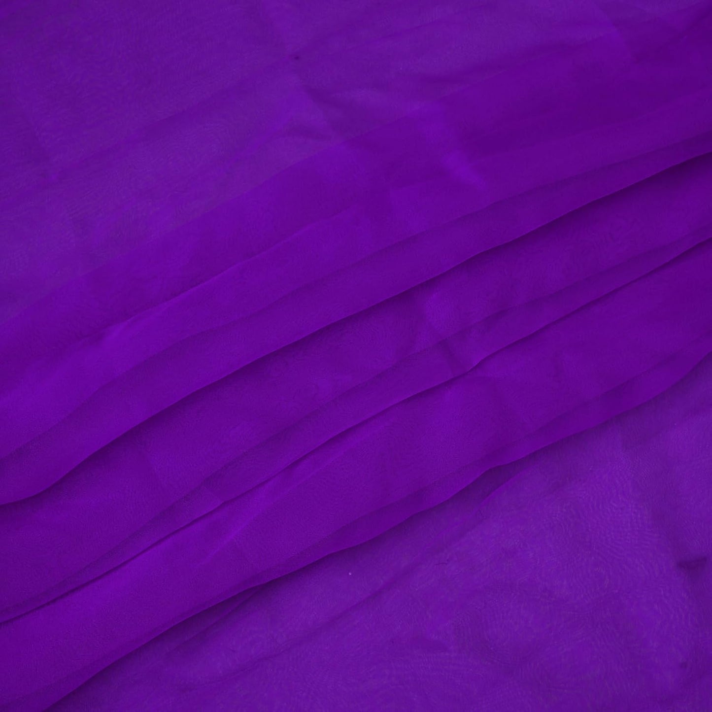 Organza Fabric 10 Yard Bridal Solid Sheer Bolt for Home Décor, Table Décor, Bridal, Fashion, Crafts, Decorations Silky Shiny Organza 44" - (10 Yard, Purple)