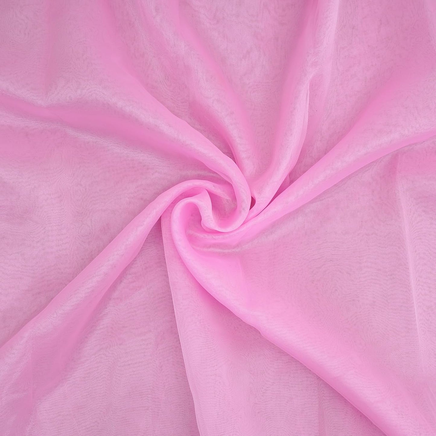 Organza Fabric 10 Yard Bridal Solid Sheer Bolt for Home Décor, Table Décor, Bridal, Fashion, Crafts, Decorations Silky Shiny Organza 44" - (10 Yard, Baby Pink)
