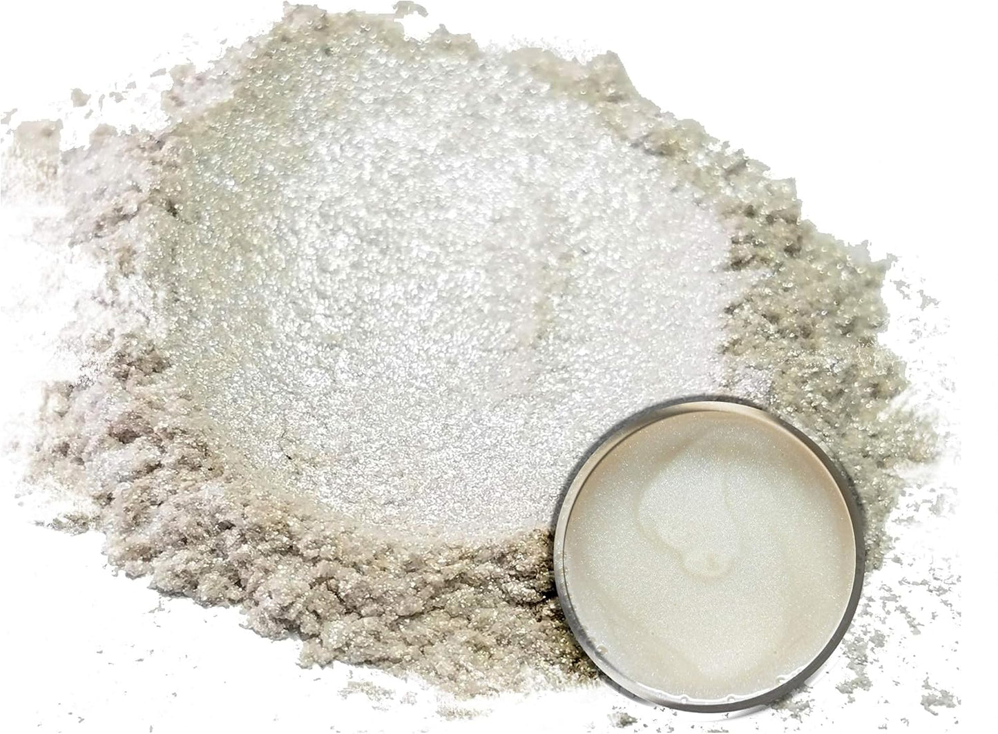 Eye Candy Pigments Premium White Mica Powder - Shoji (25gr) - for Epoxy, Resin, Soap, Paint, Woodworking, Acrylic Pouring, Bath Bombs, Fishing Lures - DIY Arts and Crafts Additive