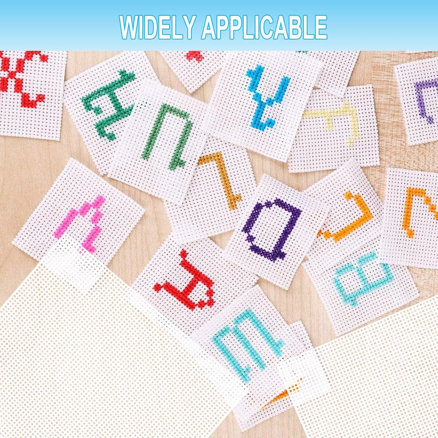 30 Pieces 7 Count Plastic Mesh Canvas Sheets10.2 x 13 Inch Plastic Canvas Sheets, Plastic Mesh, Eye Mesh for Embroidery Crafting, Acrylic Yarn Crafting, Knit and Crochet DIY Projects