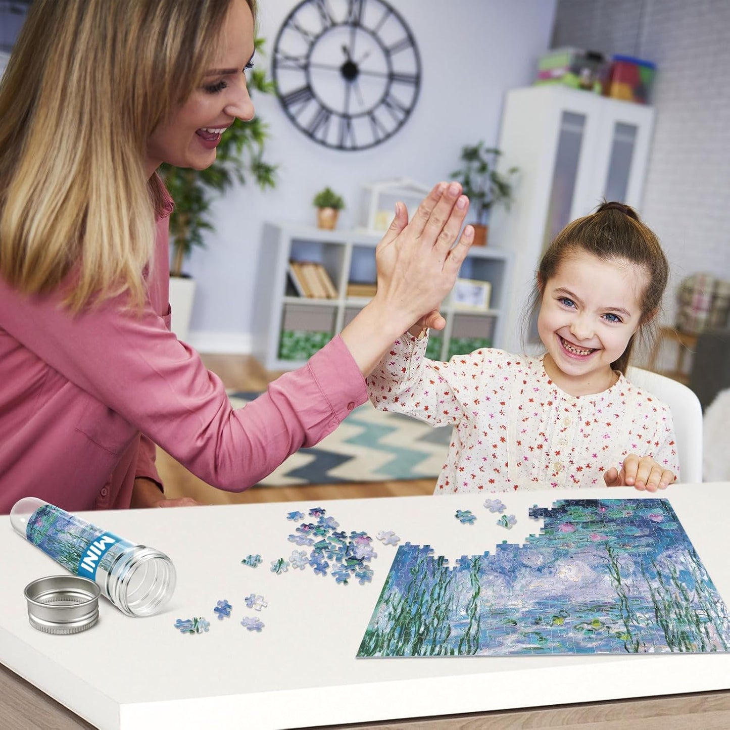 150 Piece Mini Jigsaw Puzzles for Adults & Kids, 6" x 4" Starry Night & More 3 Pack