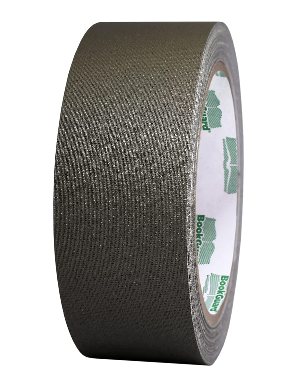 BookGuard 1-1/2 Inch Vinyl-Coated Cotton Cloth Bookbinding Repair Tape, 15 Yard Roll, Olive Green