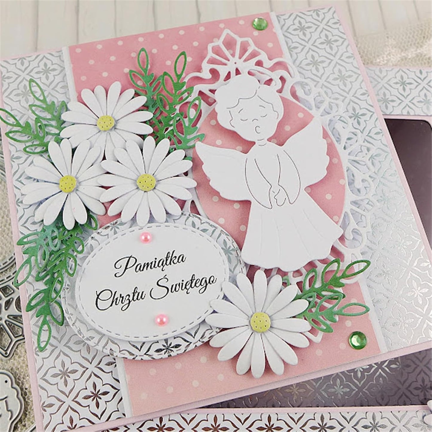 Cutting Dies Metal Stencils Scrapbooking Tools DIY Embossing Template for Paper Card Making Album Arts Crafts Supplies (Daisy Flower Set-9.4x8.4cm)