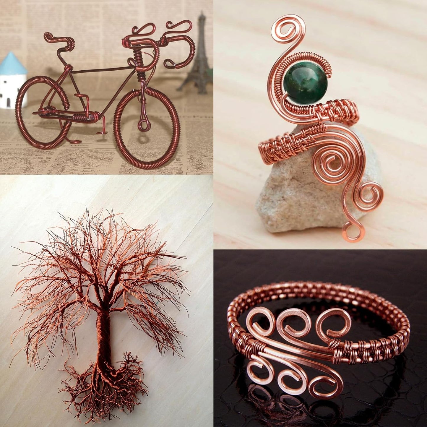 Aluminum Craft Wire, 32.8 Feet 3.0 mm/ 8 Gauge Copper Bendable Soft Metal Aluminum Wire Roll Bulk for DIY Crafts Sculpting Jewelry Making