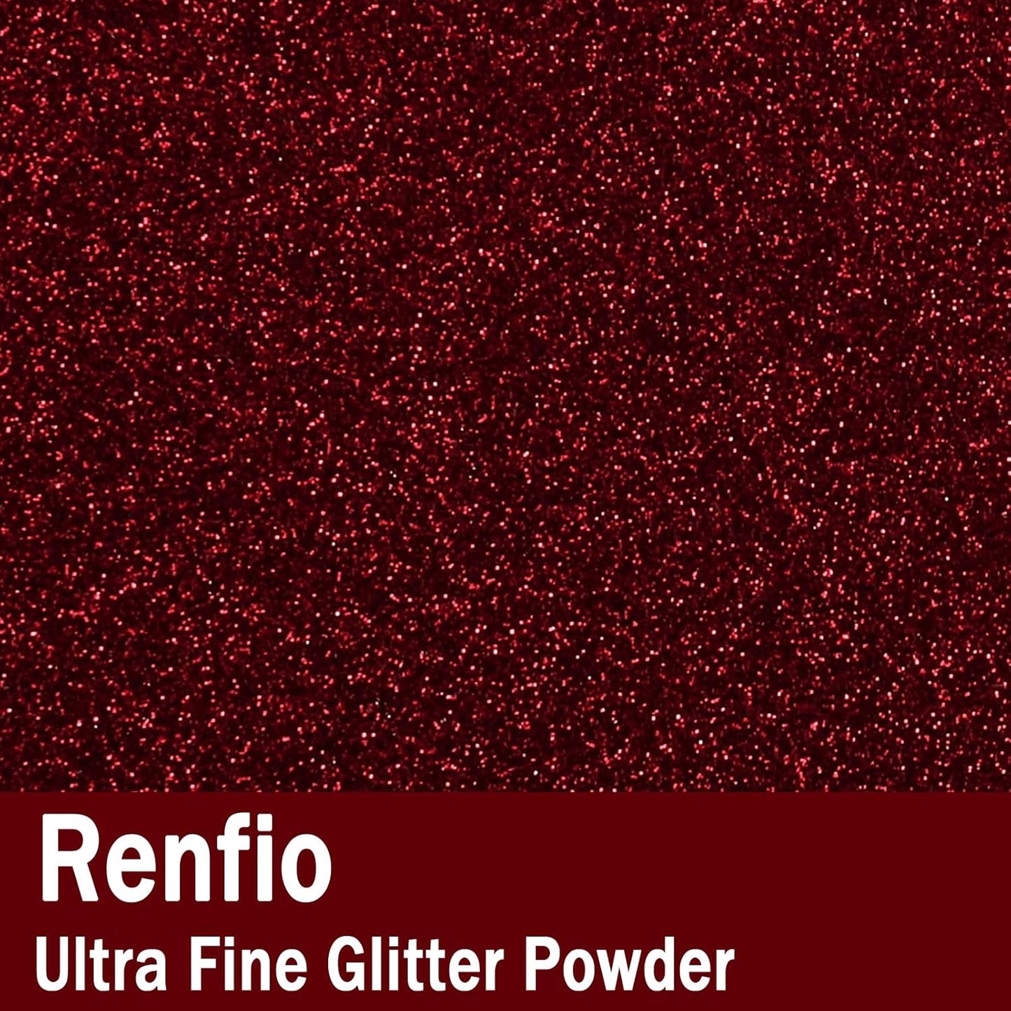Renfio Ultra Fine Dark Wine Red Glitter Powder, 2.11 Oz (60g), PET Flakes, Crafts, Sequins, Slime Decoration, Safe, Easy to Store, Burgundy Glitter Epoxy Chips Flakes for Christmas Roses Tumblers