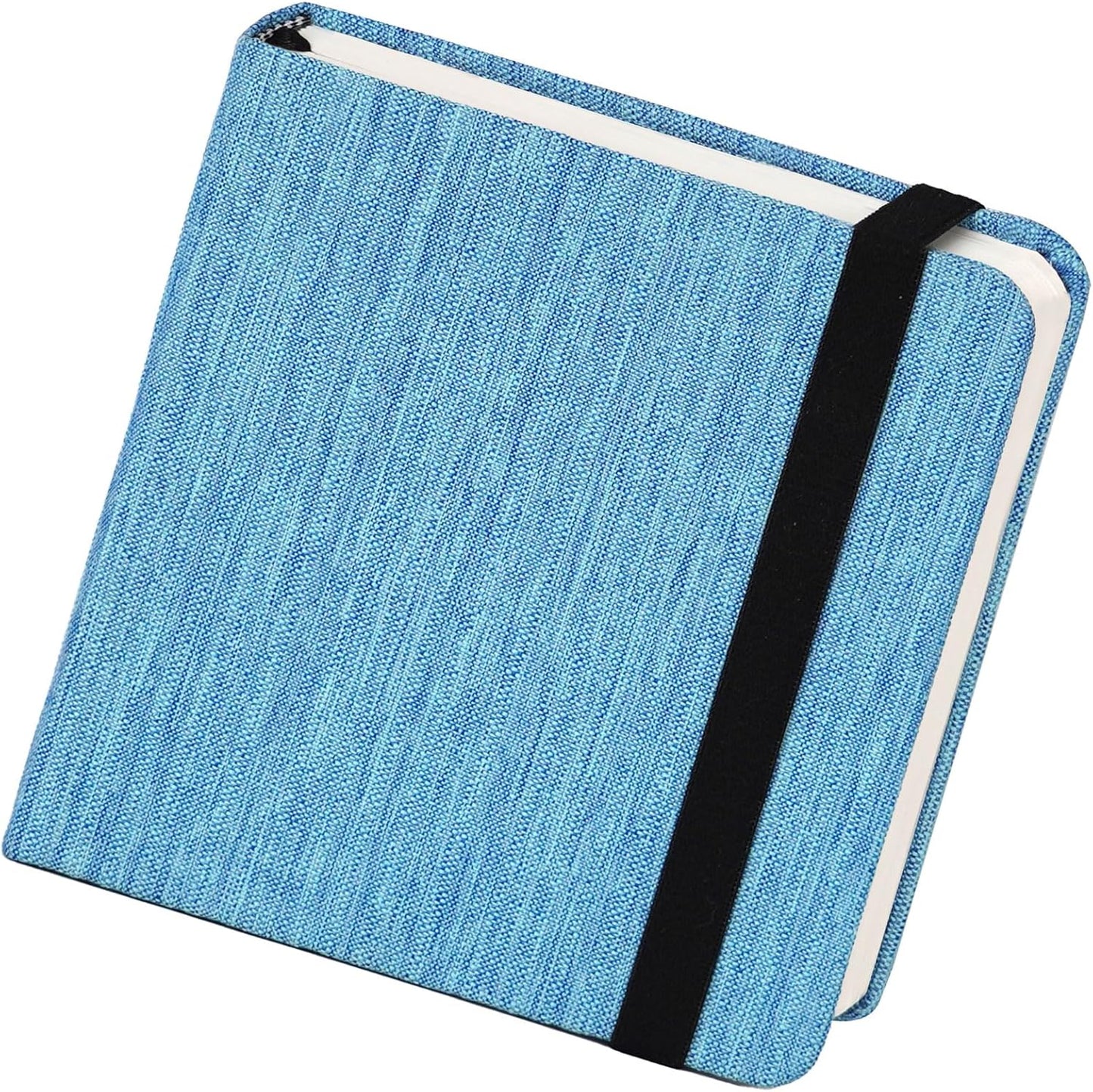 Funto Watercolor Journal, 4.7x4.7, 24 Sheets, 100% Cotton Cold Press, 300gsm/140lb, Inner Paper Pocket, Art Supplies for Mixed Media