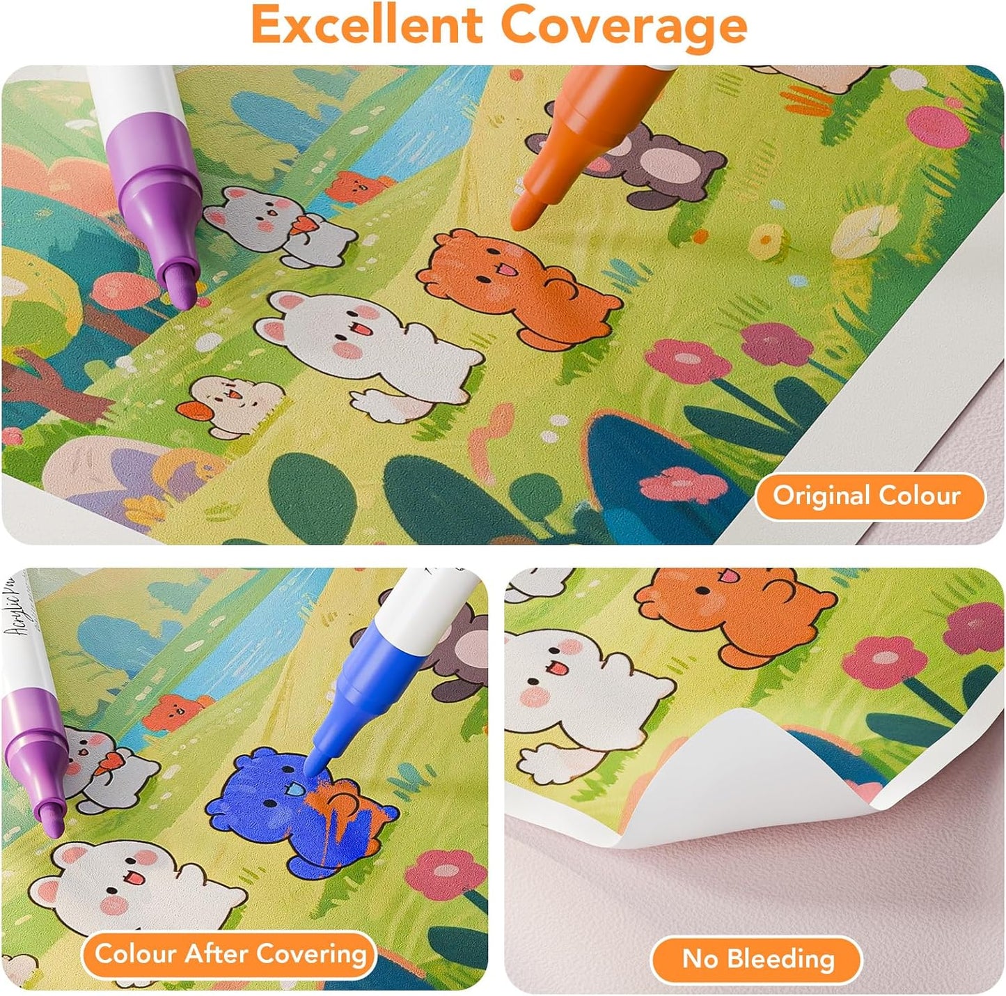 Acrylic Paint Markers,80 Colors Acrylic Markers,Dual Tip Paint Pens for Painting Rocks,Fabric,Wood, Glass,Coloring Books,Paper,DIY Crafts Art School Supplies for Adult,Pumpkin Painting Kit