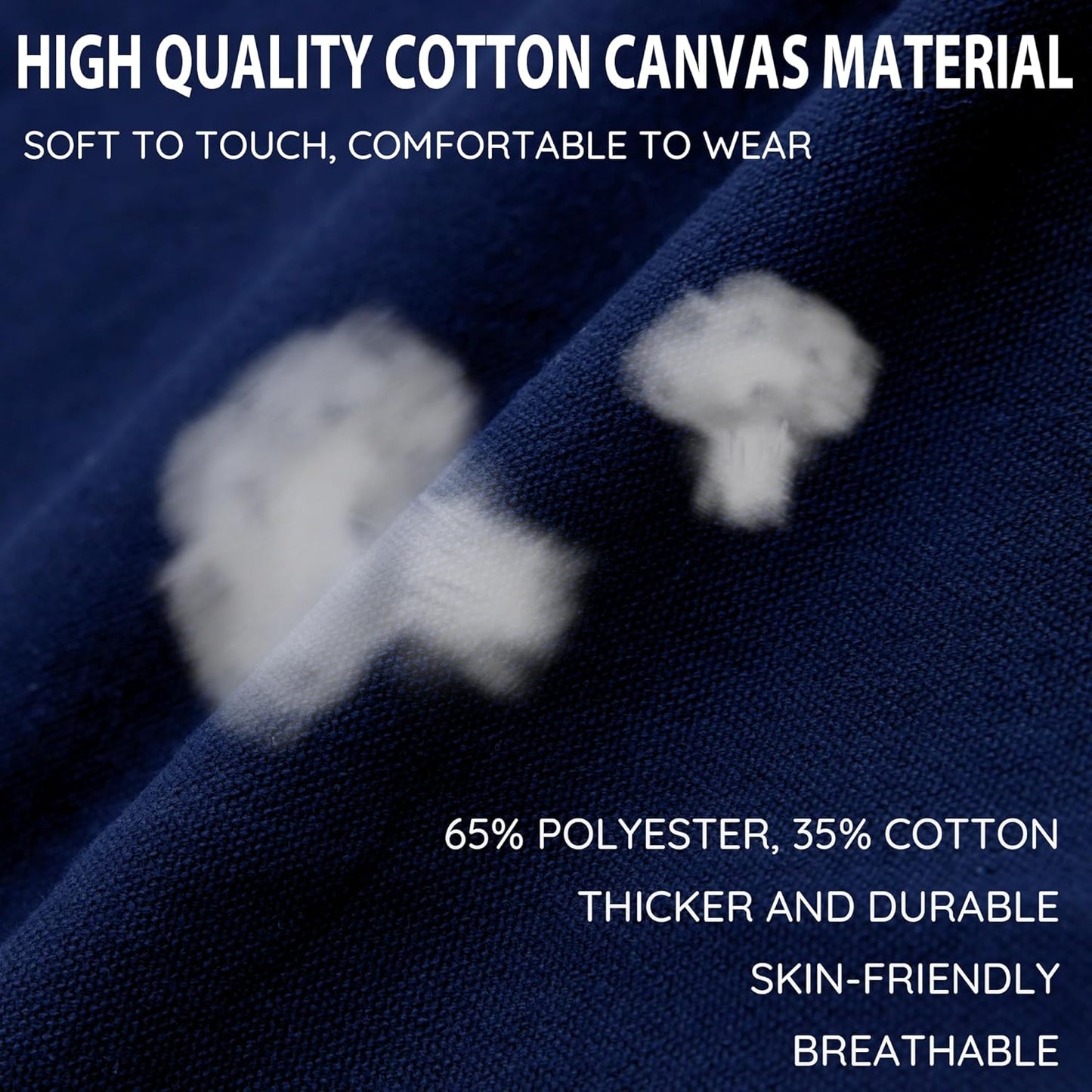 Canvas Aprons, Kitchen Chef Aprons, Work Aprons for Men Women, Adjustable Strap Aprons with 3 Pockets