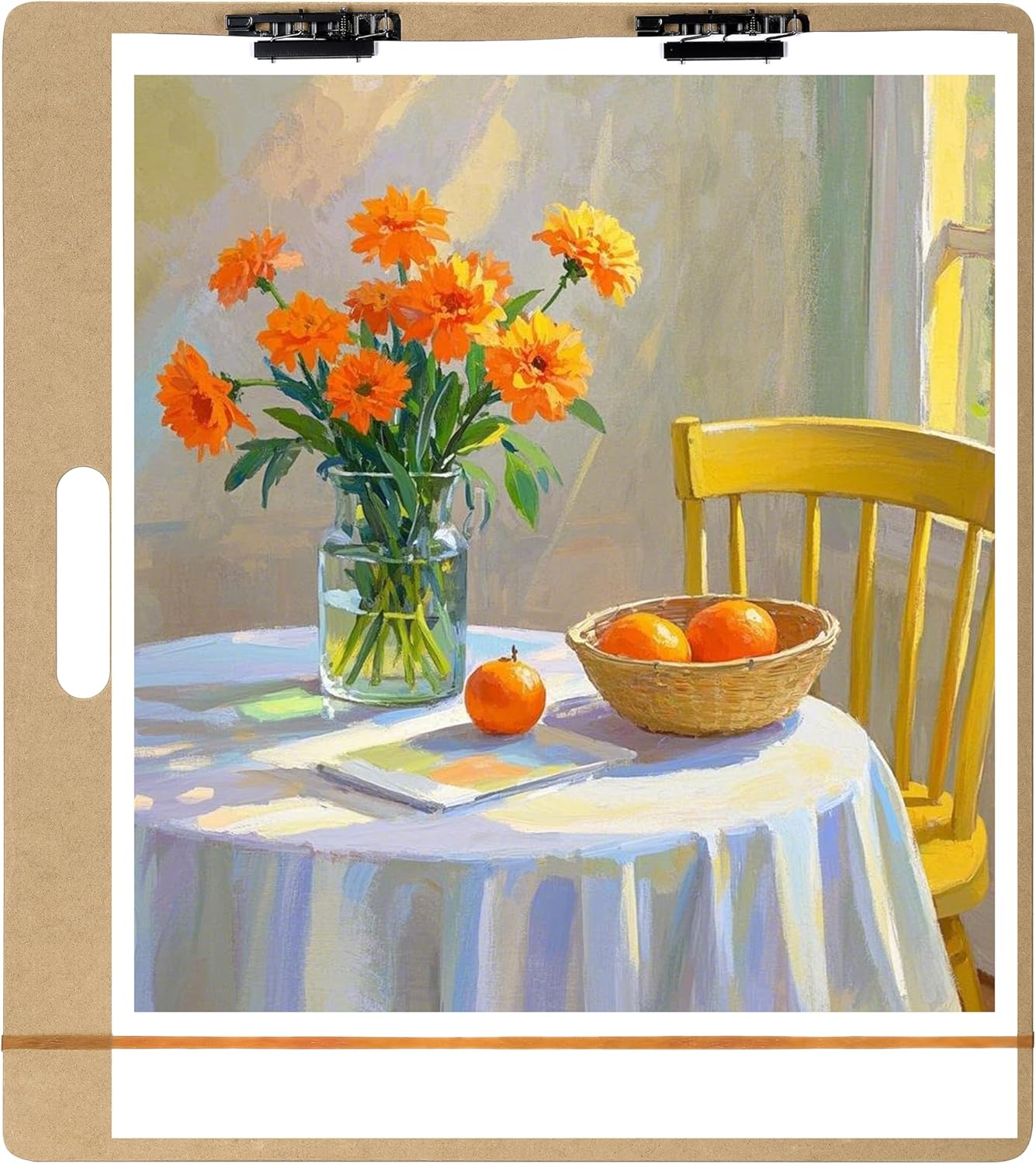 Drawing Board - 23" x 26" Sketch Board with Handle for Drafting Art - Portable Sketch Board for Class or Studio Fit in Artists Tote