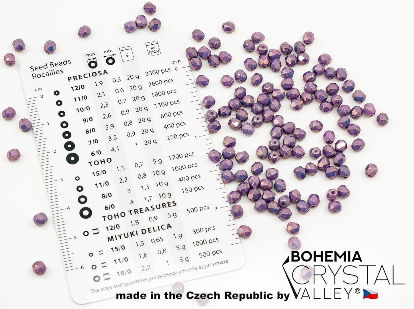 460+ Bead Kit of 4mm Bracelet Beads - Faceted Fire Polished Glass Beads for Jewelry Making Set, 4 Colors: Pink AB, Purple Luster, Crystal AB, Half Silver