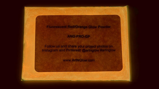 Glow in The Dark Pigment Powder - Neutral and Fluorescent Color for Art Painting, Fine Art, Nail Art Paint, and DIY Crafts - Long Lasting 10+ Color Options - Fluorescent Red - (30 Grams/1 Ounce)