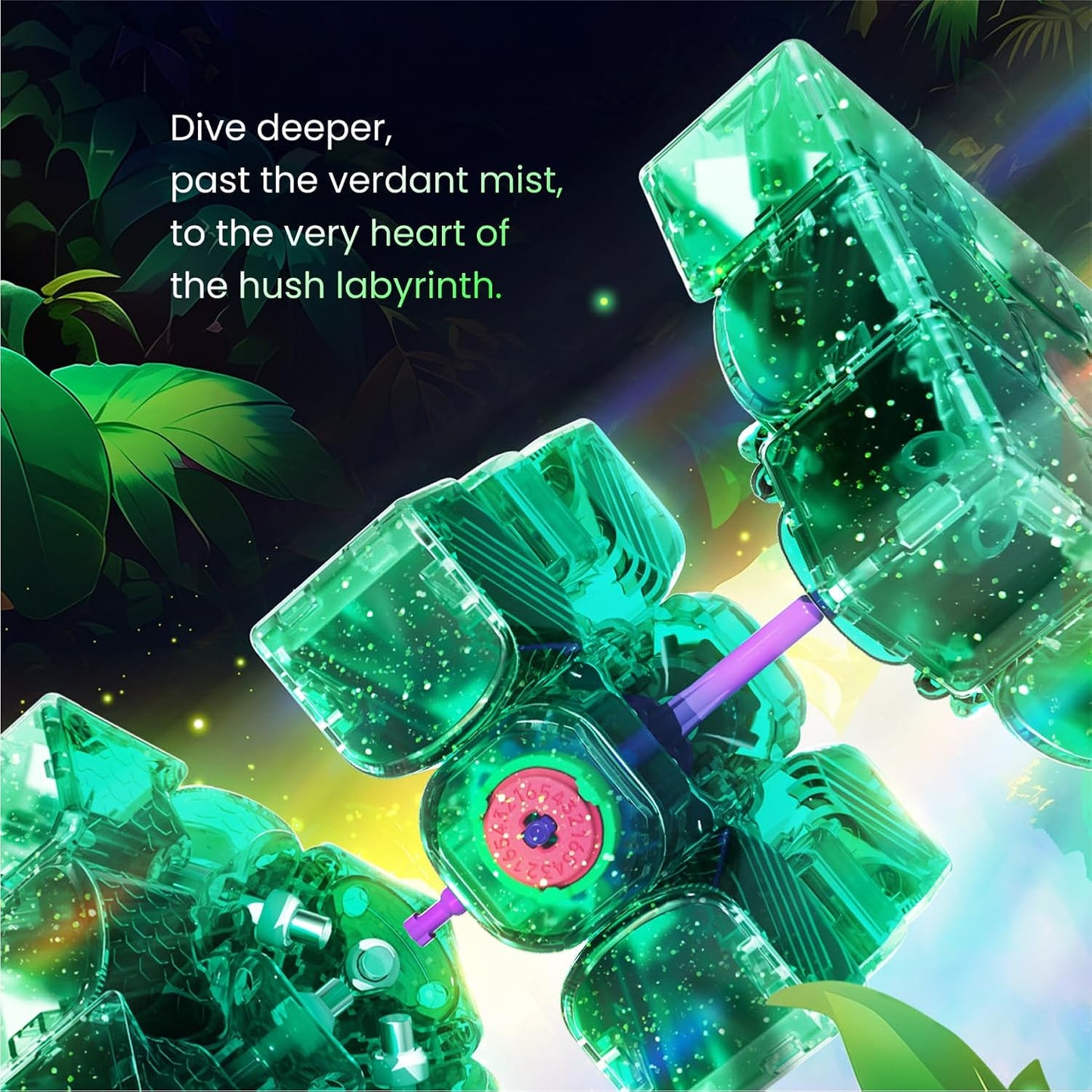 GAN 15 Maglev EmeraldoX Summer Limited Edition, Speed Cube 3x3 Magnetic Speedcube Ultra-Lightweight (Under 60g) Brain Teasers Puzzle Fidget Toy for Kids Adults, Latest Flagship