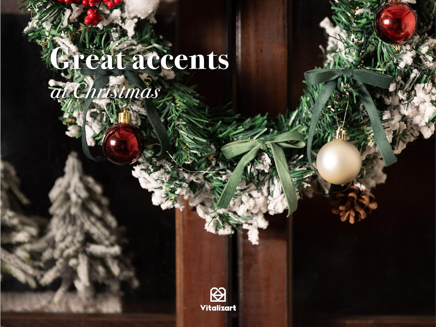 Vitalizart Green Velvet Ribbon 3/8" x 15 Yd Fabric Trim 3 Rolls * 5 Yd for Christmas Wreath Decoration Handmade Craft Ornaments Gift Wrapping & Bow Making Dark Forest