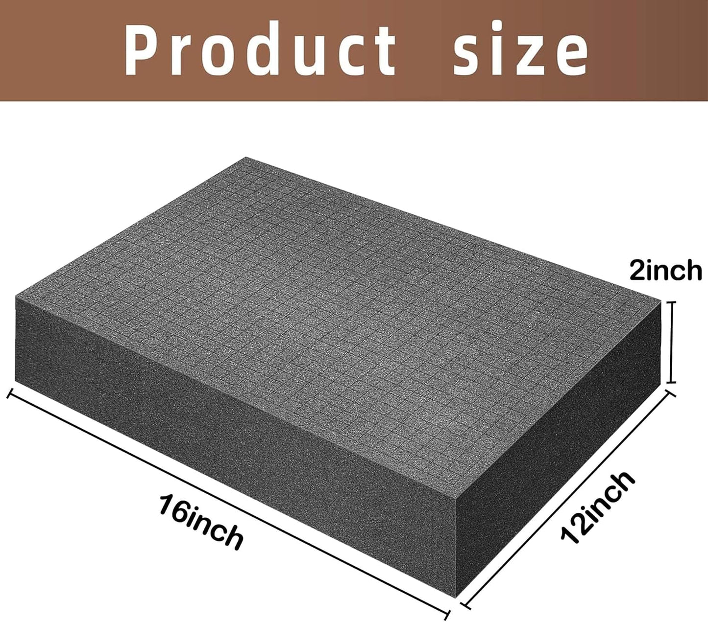 DECOHS 4 Pcs Pick and Pluck Foam- 16 x 12 x 2 Inch Pick Apart Foam Insert- Pluck Pre Cube Sheet Foams with Bottom Use for Board Game Box Cases Storage Drawer