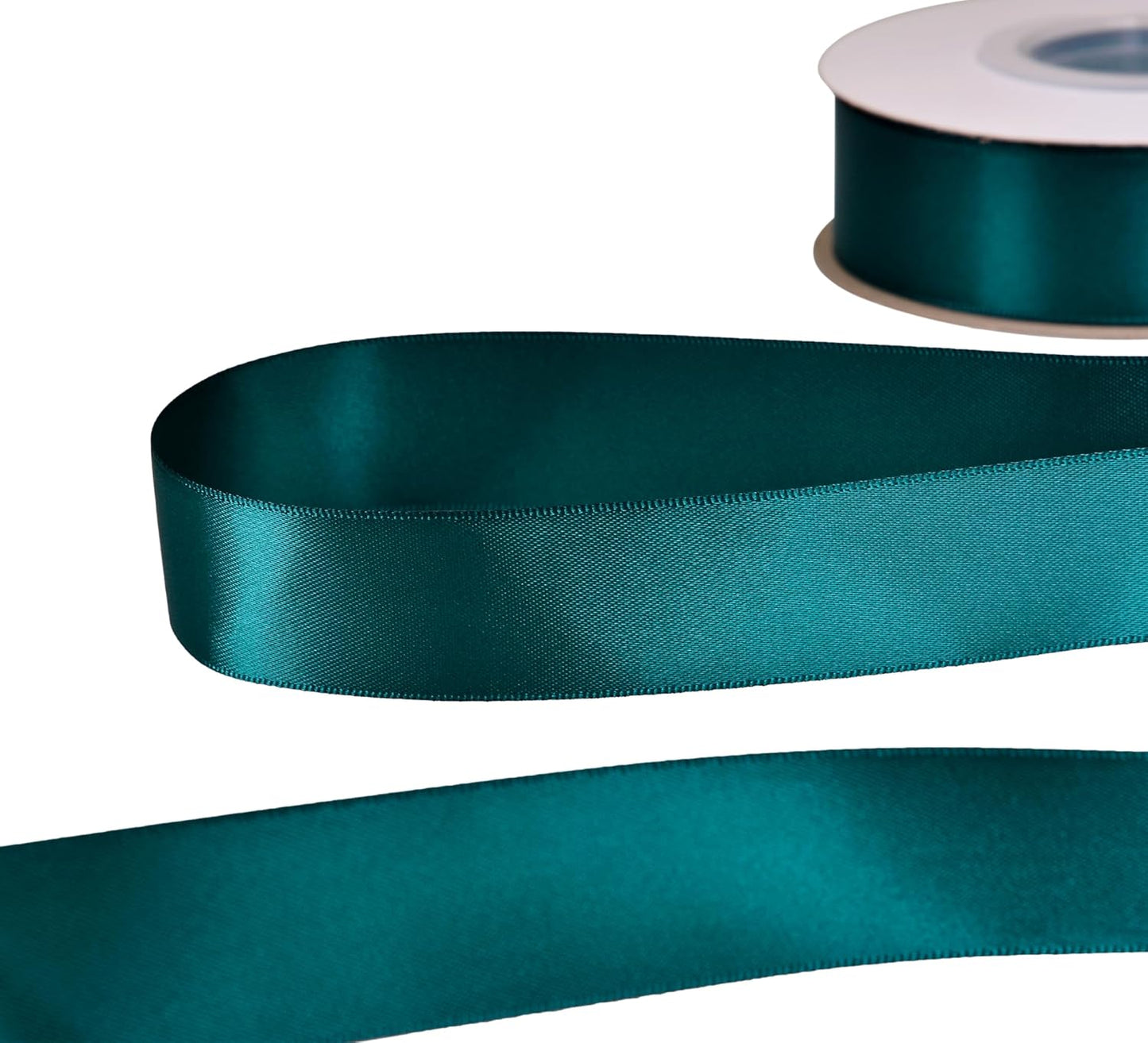 YAMA Double Face Satin Ribbon - 1 inch 25 Yards for Gift Package Wrapping,Floral Design,Hair Accessories,Crafting,Sewing,Wedding Decor, Teal