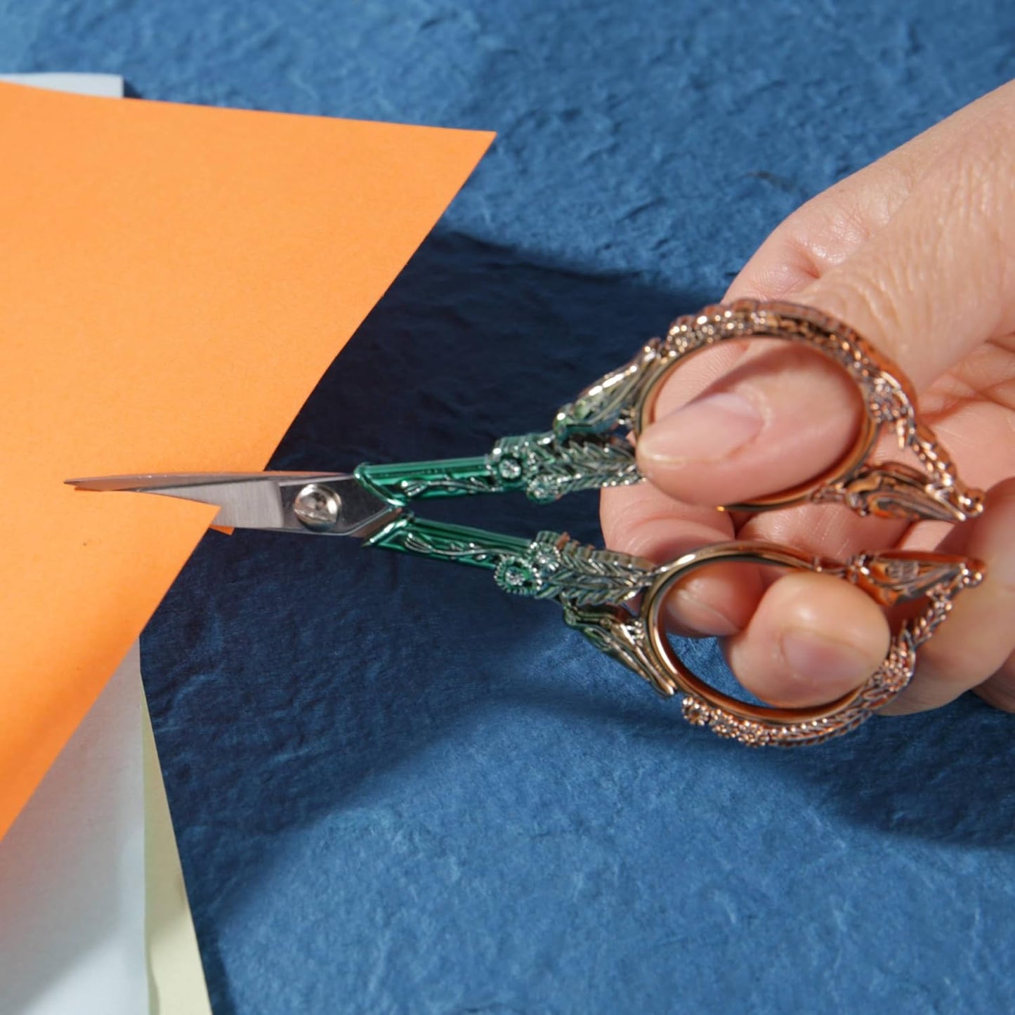 Small Embroidery Scissors with Cover -Cute and Comfortable handles with Sturdy and Sharp Tips for Precise Cutting, Perfect Size for Keeping in Your Sewing and Craft Supplies Kit