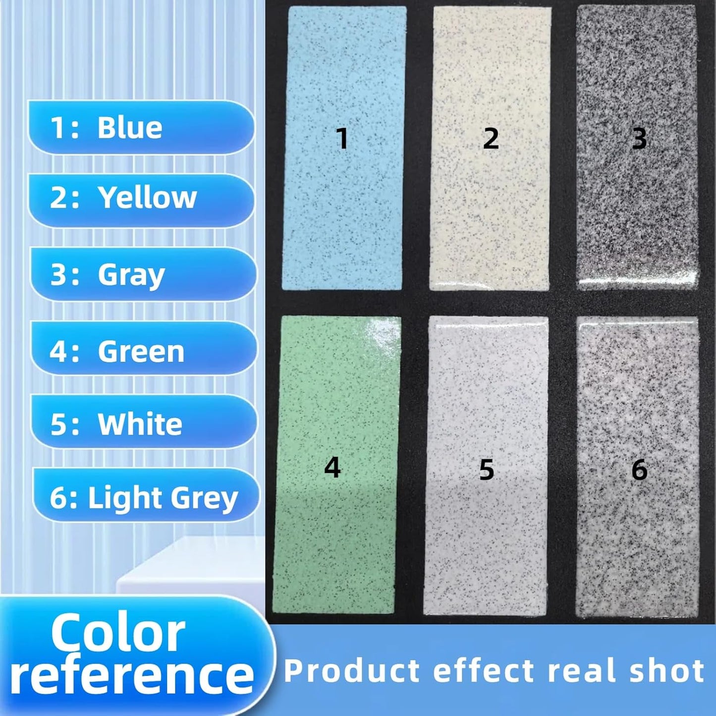 Epoxy Colored Sand Floor Paint, Epoxy Floor Paint High Gloss Marble Effect Coating for Indoor and Outdoor, Wear-resistant and non-slip Self-leveling Coating Gray 176OZ(5KG)