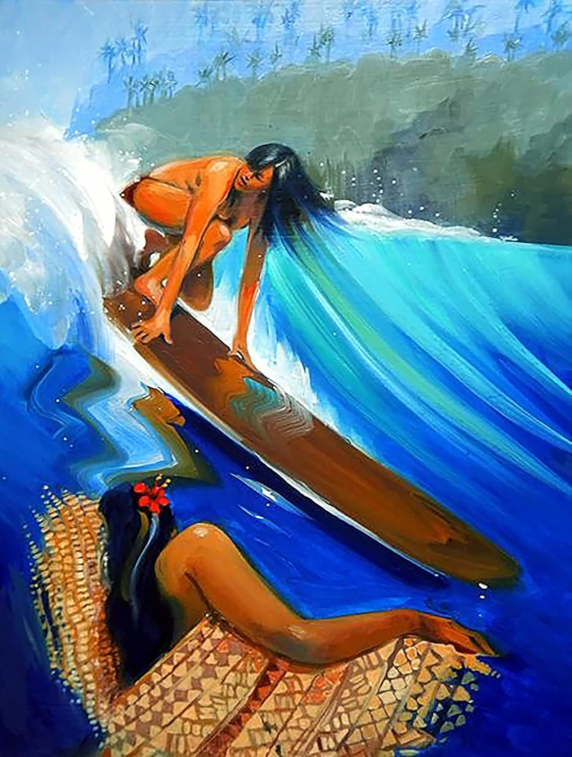 Da Vinci Pro Ultra Smooth Wood Canvas Gesso Board - 3/4" Deep, 9x12 Single White Acrylic Polymer Gesso Panels for Painting Fine Portraits and Ultra Fine Detail Illustrations and Artwork