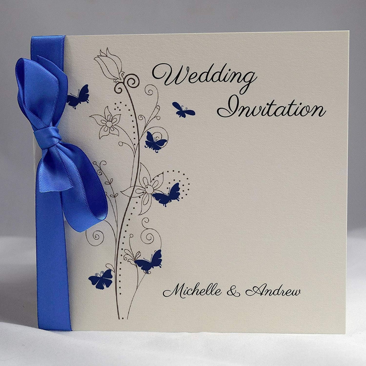 Humphrey's Craft 1/4 Inch Royal Blue Double Faced Satin Ribbon - 50 Yards Variety of Color for Crafts Gift Wrapping Bows Bouquet Decoration Sewing Christmas Tree Wedding Invitation Card.