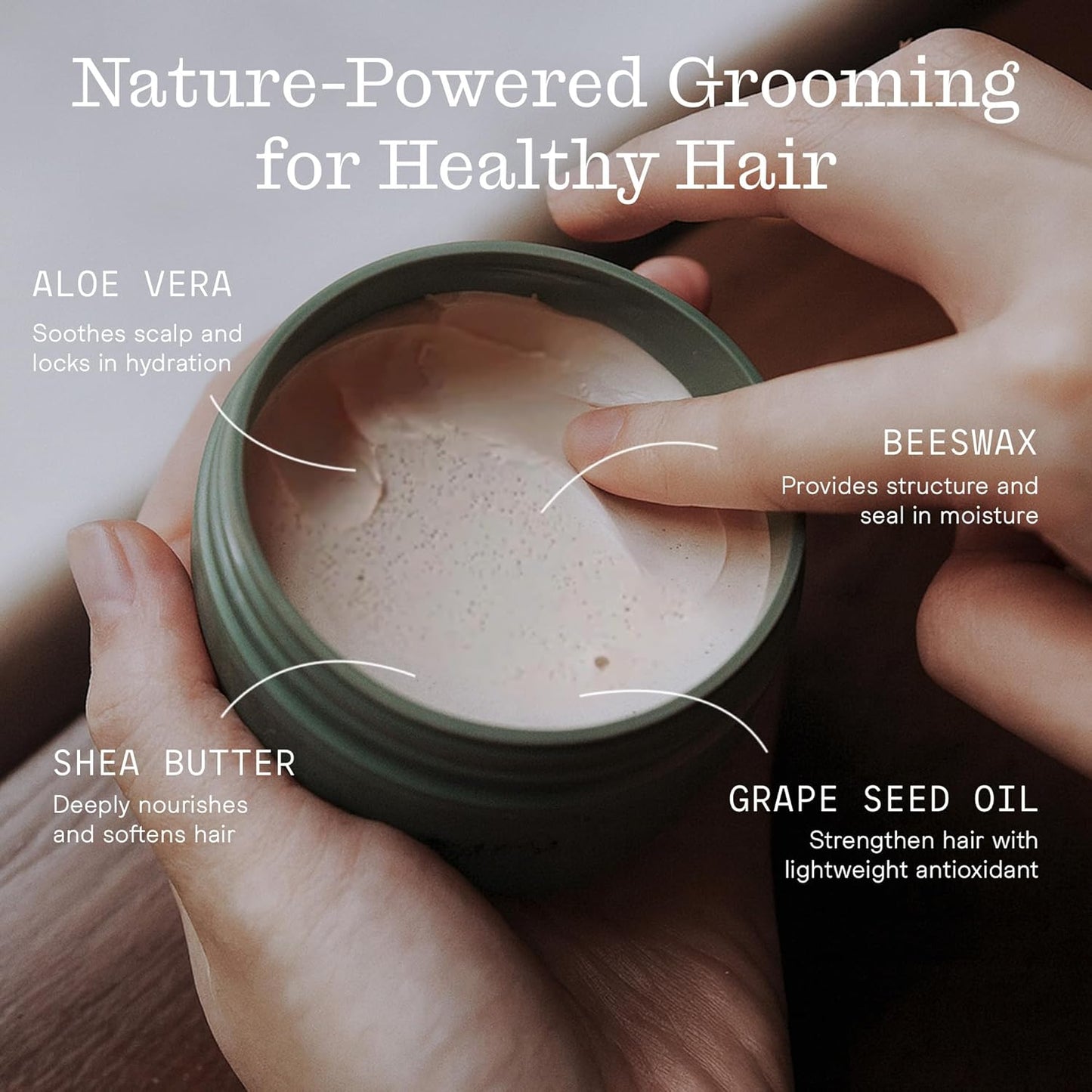 Firsthand Supply All-Purpose Hair Pomade - Clean & Non-toxic Hair Care Ingredients - Gives a Low Shine, Shape and Firm Hold To Your Hair - 3oz (88ml)