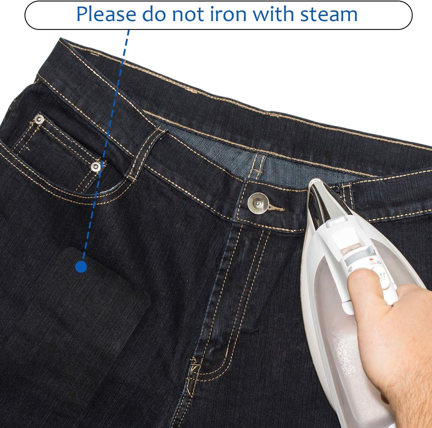 Boao 30 Pieces Iron on Patches for Clothes Pants Jean Fabric Repair Adhesive Cotton Patches Khaki Blue Green Black Repair Decorating Kit Large Size for Jackets Decorating 4.9 x 3.7 Inch