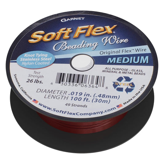 Soft Flex 49 Strand Beading Wire - Medium 0.19 Diameter - 100 Feet Nylon Design Wire