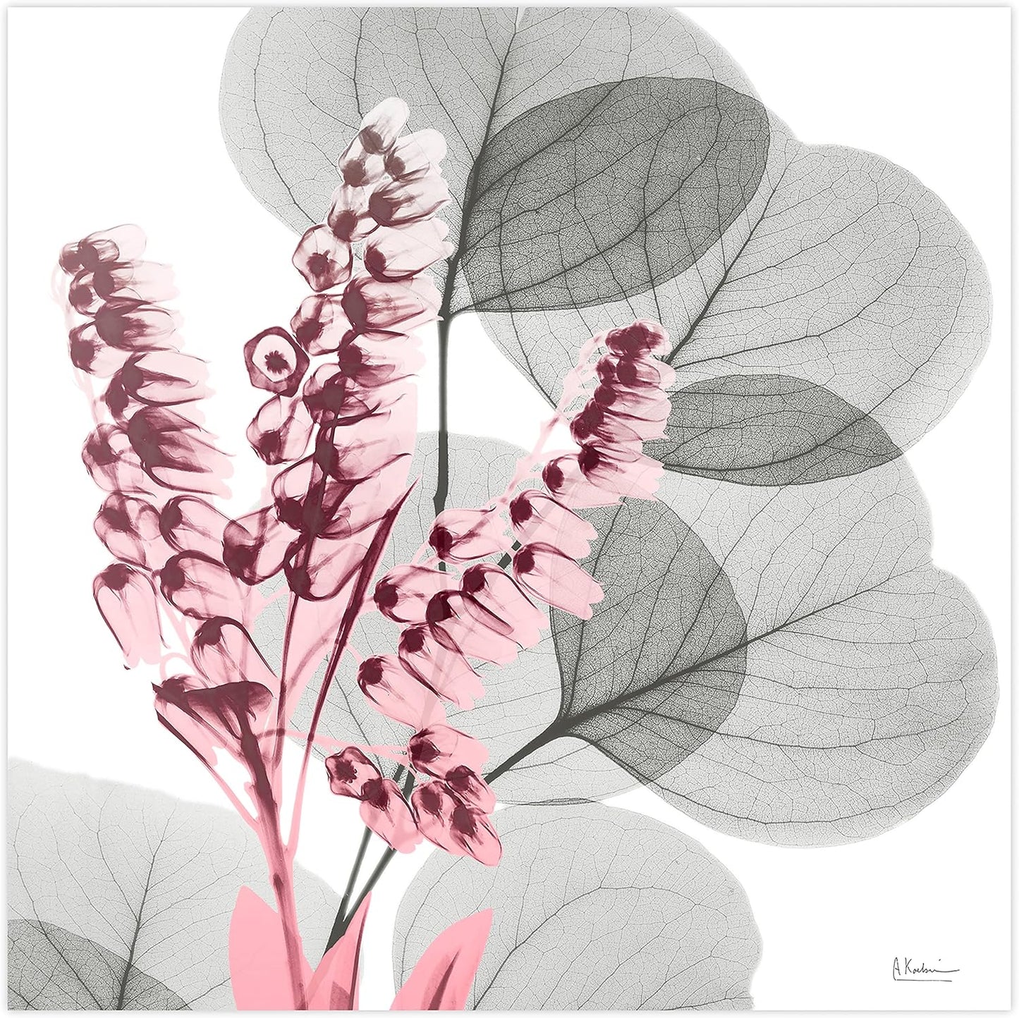 Empire Art Direct Frameless Free Floating Tempered Glass Panel Graphic Wall Art Ready to Hang, 24" x 24", Eucalyptus Bush 2