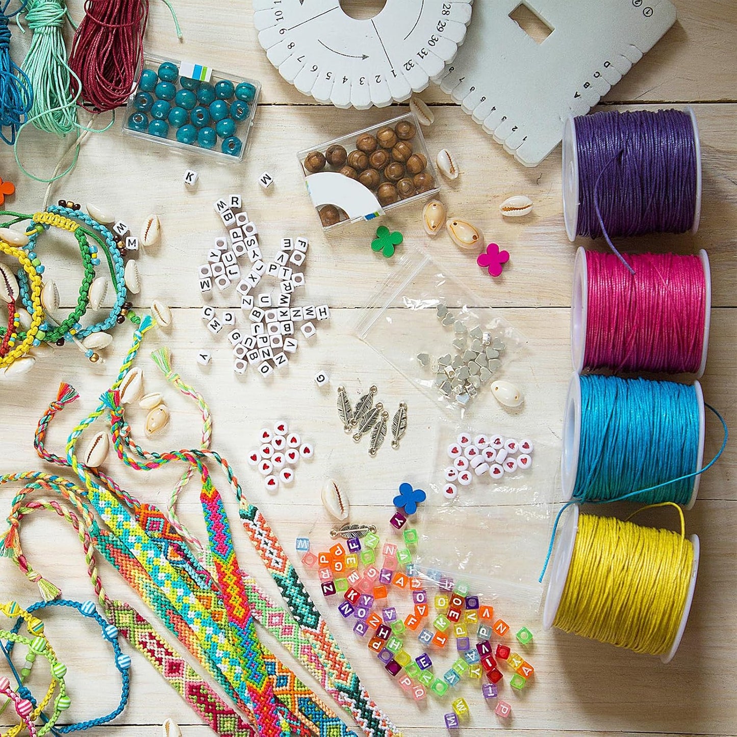 MECCANIXITY Waxed Cord 2.5mm Waxed Polyester Cord 87 Yard Wax String for Bracelet Making, Necklaces, Beading, Jewelry Making and DIY Crafts(Army Green)