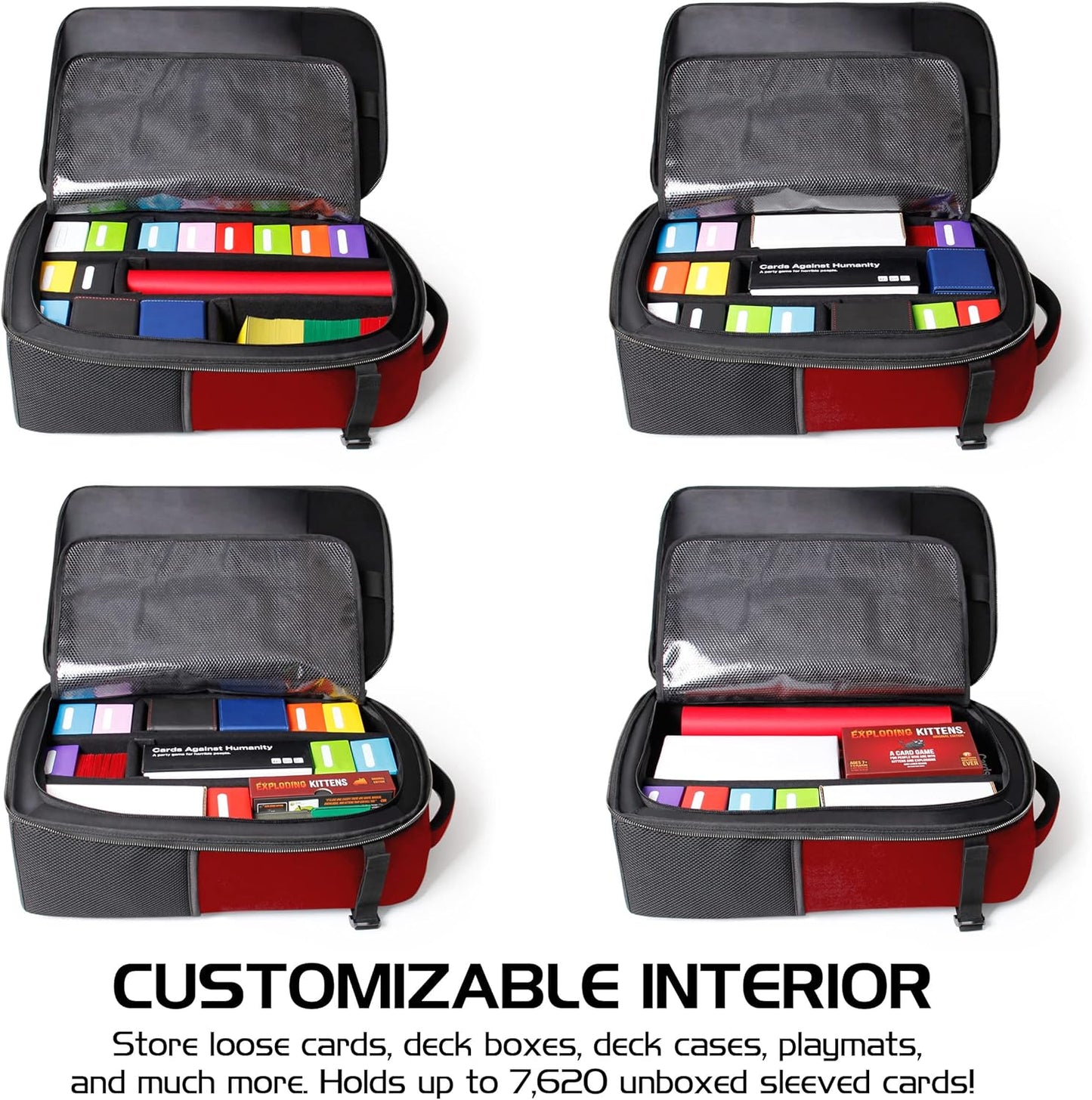 ENHANCE MTG Backpack TCG Card Storage - TCG Backpack for Deck Boxes, Sleeved Cards, Playmats, MTG Accessories