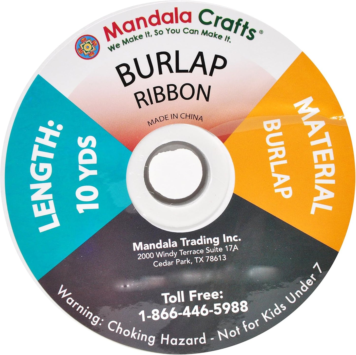 Mandala Crafts Turquoise Burlap Ribbon 3 Inches Wide Jute Ribbons for Crafts - 20 Yds Roll Rustic Burlap Wrap Trim Ribbons for Wreaths Bows Wedding Party Decoration