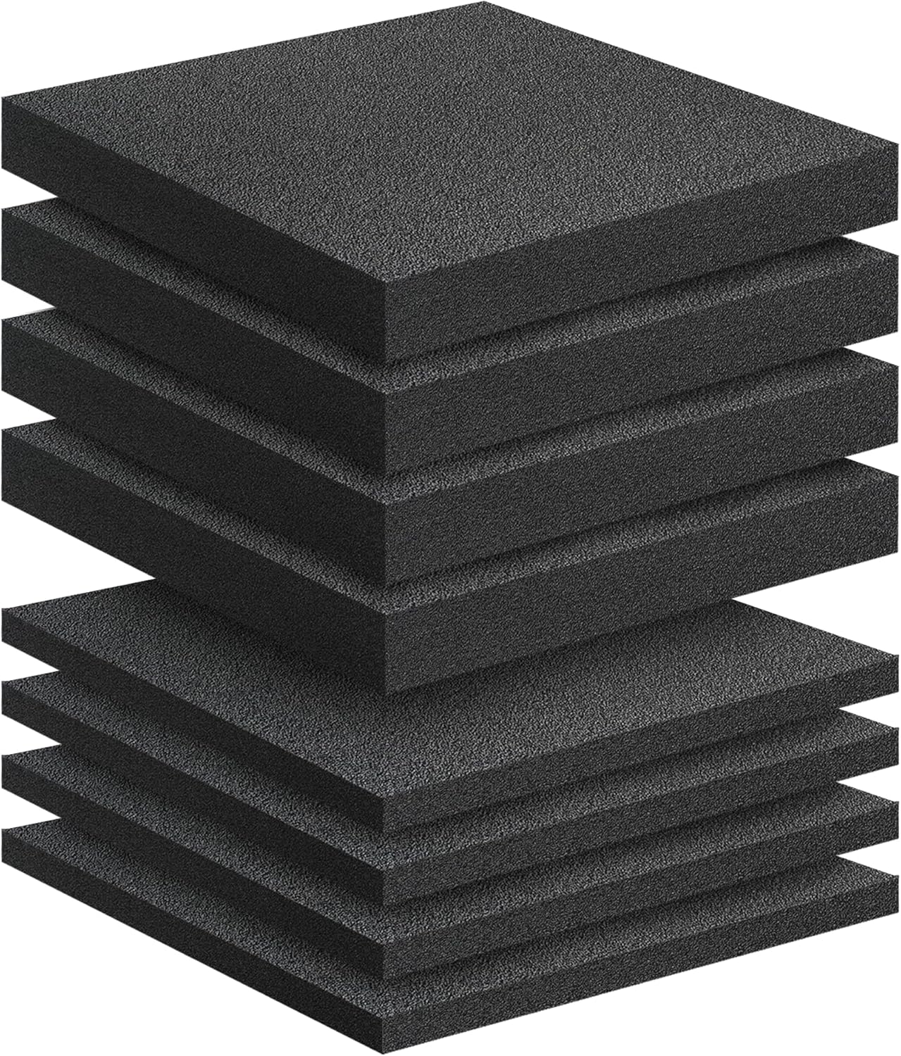 8 Pcs Polyethylene Foam Pads for Packing Foam Sheets 2 Size Cuttable High Density Cushioning Inserts Protective Foam for Packing Cases and Crafts- 12" X 12" X (0.4" and 1")
