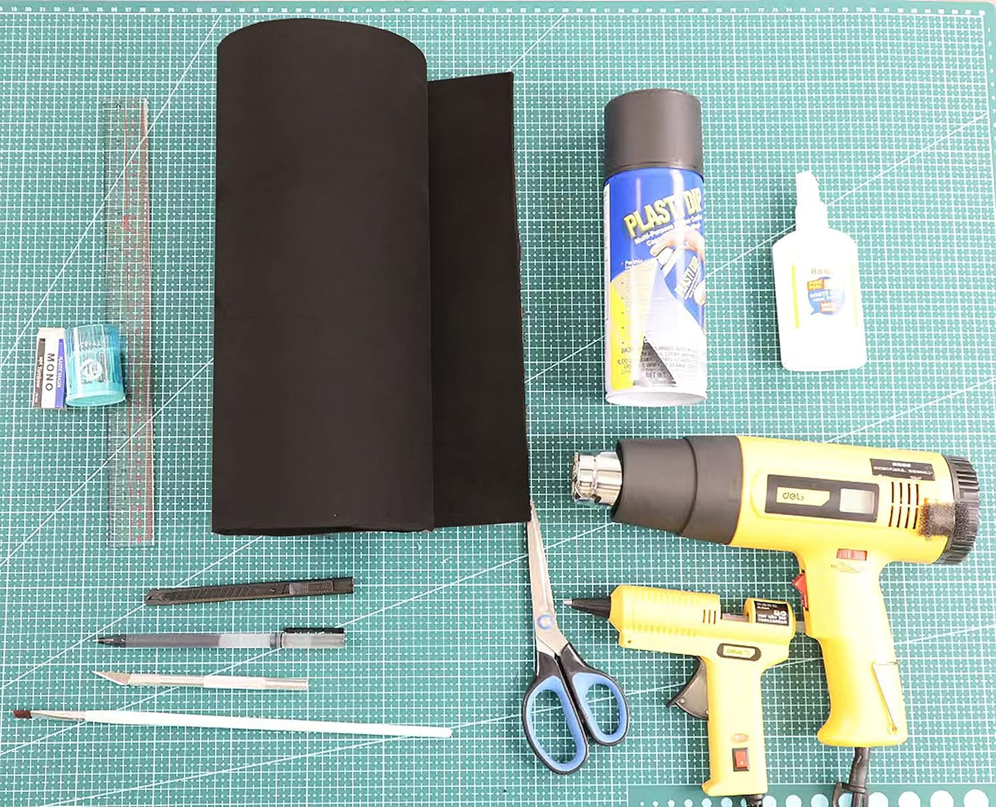 OISAKLD EVA Foam 2mm-10mm 13.7"×39" Craft Foam Sheet 74 kg/m³ Cosplay Foam for Craft Model Cosplay 6mm