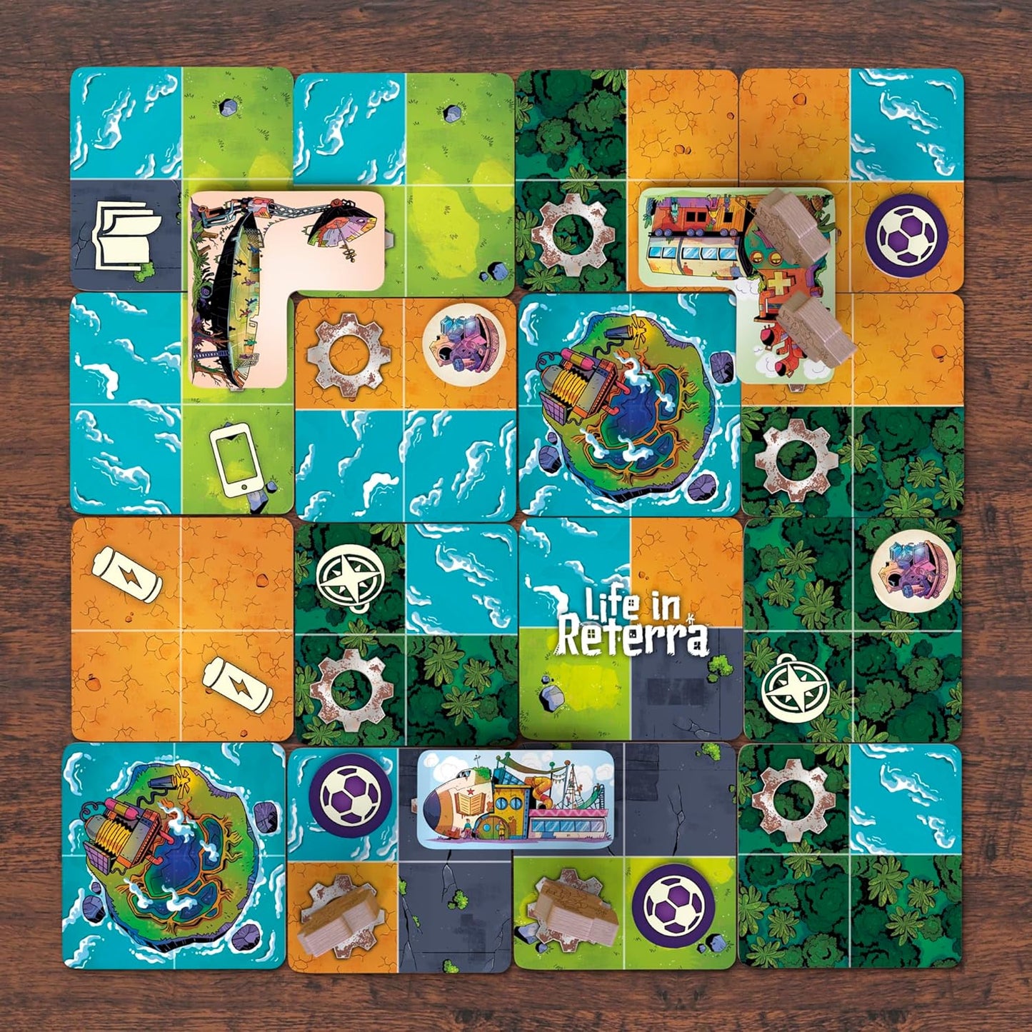 Life in Reterra Strategy Board Game | A Community (Re) Building Game | Ages 10+ | 2 to 4 Players | 35 Mins. Avg. | Games for Adults & Families
