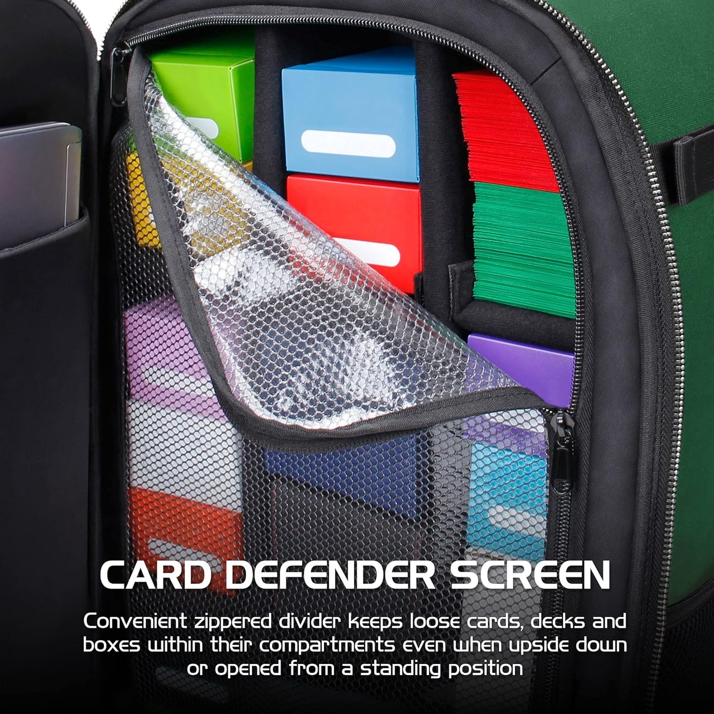 ENHANCE MTG Backpack TCG Card Storage - TCG Backpack for Deck Boxes, Sleeved Cards, Playmats, MTG Accessories