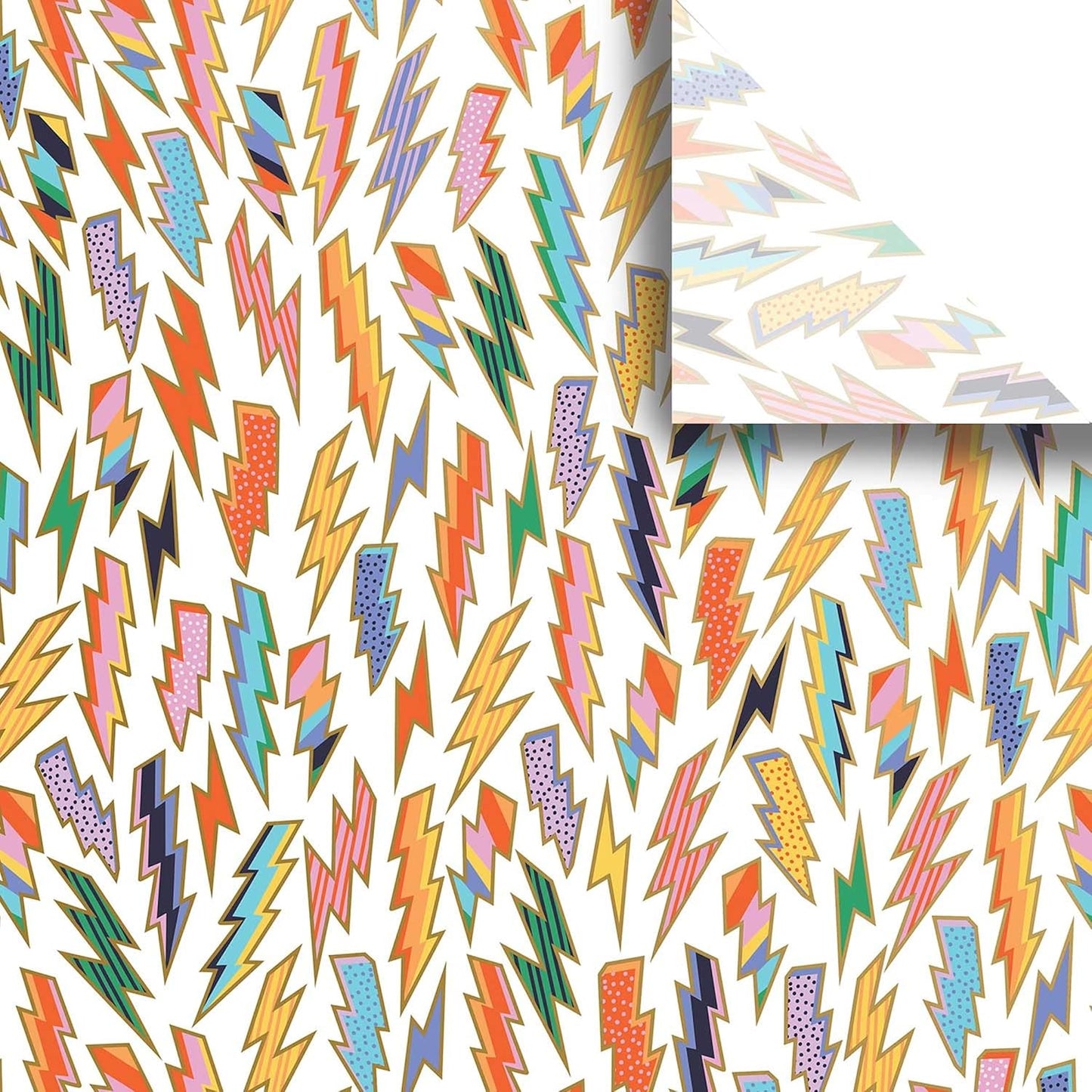 Colors of Rainbow - Lightning - 12 Sheets, 20 inch X 29 inch - Italian Print Tissue Paper for Decoupage Gift Basket Gift Bag Party Crafts (Lightning)