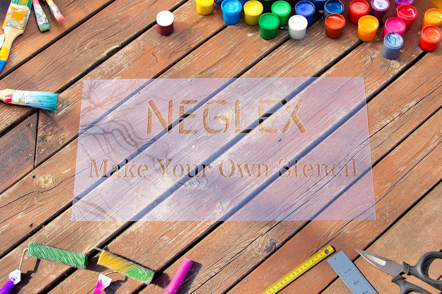 7.5 Mil Blank Mylar Stencil Sheet (10Pcs),12 x 24 Inch Clear Plastic Sheets, Acetate Sheets for Crafts, PET Plastic Sheets for Cutting Machine, PET Stencil Material