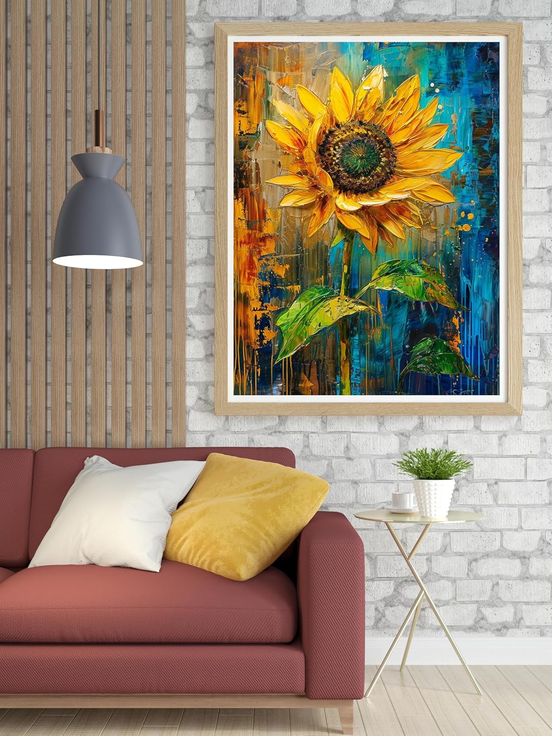 Moohue 14ct Counted Stamped Cross Stitch Kits for Adults Sunflowers Printed Cross Stitch Patterns Art Crafts Cross Stitch Supplies (Flowers 4)