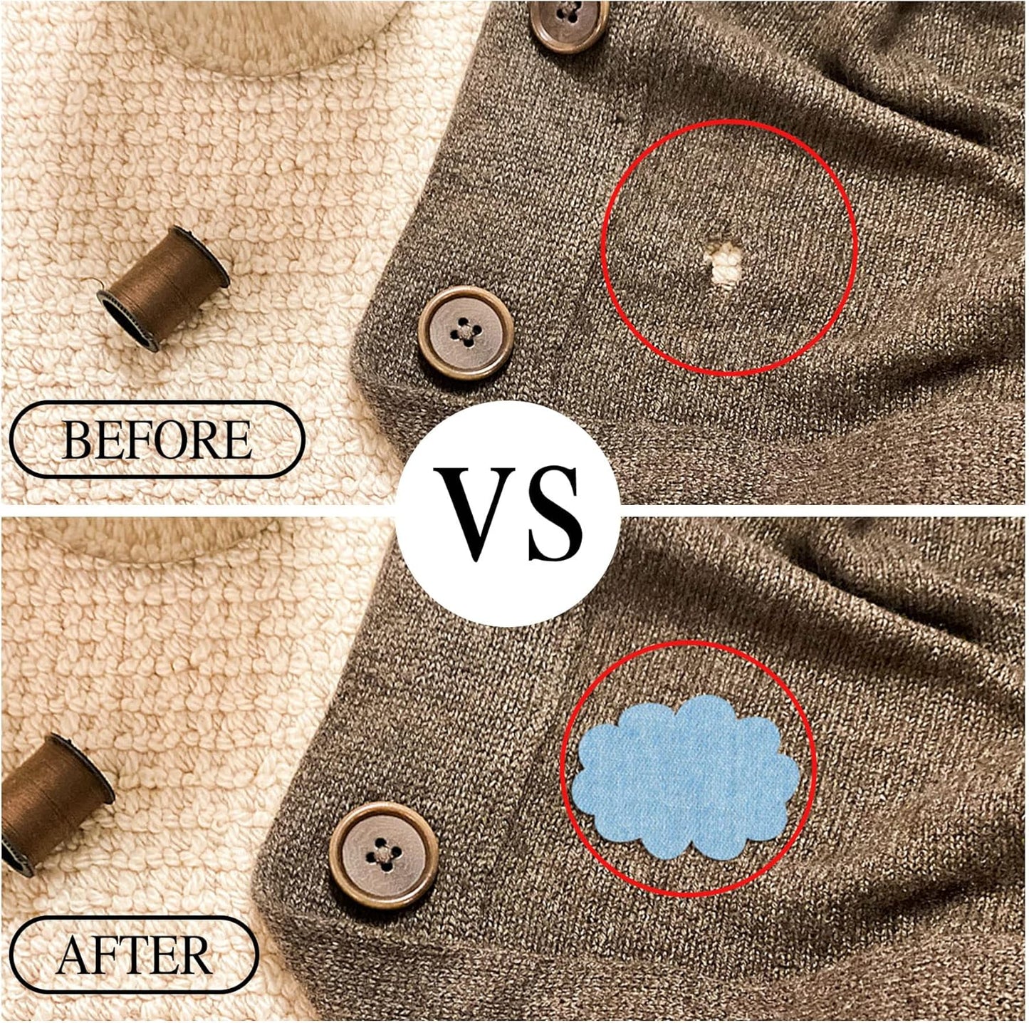 Augshy 29pcs Jean Iron on Patches for Clothing Repair 4.9 X 3.7 Inch Iron on Patches for Clothing