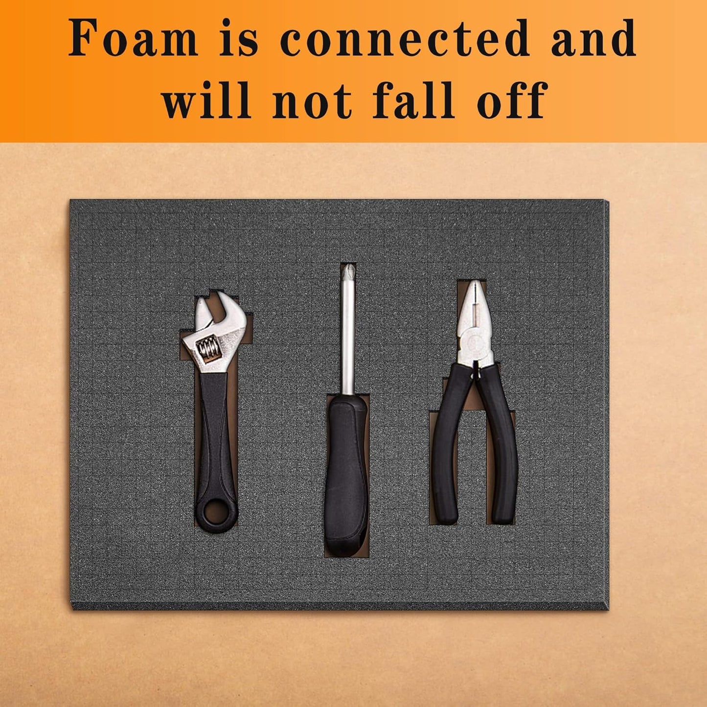 8-Piece Pick & Pluck Foam Insert - 2 Sizes - Pre-Cut Sheet Foam for Board Game Box Cases & Storage Drawer (12 Inch Long)