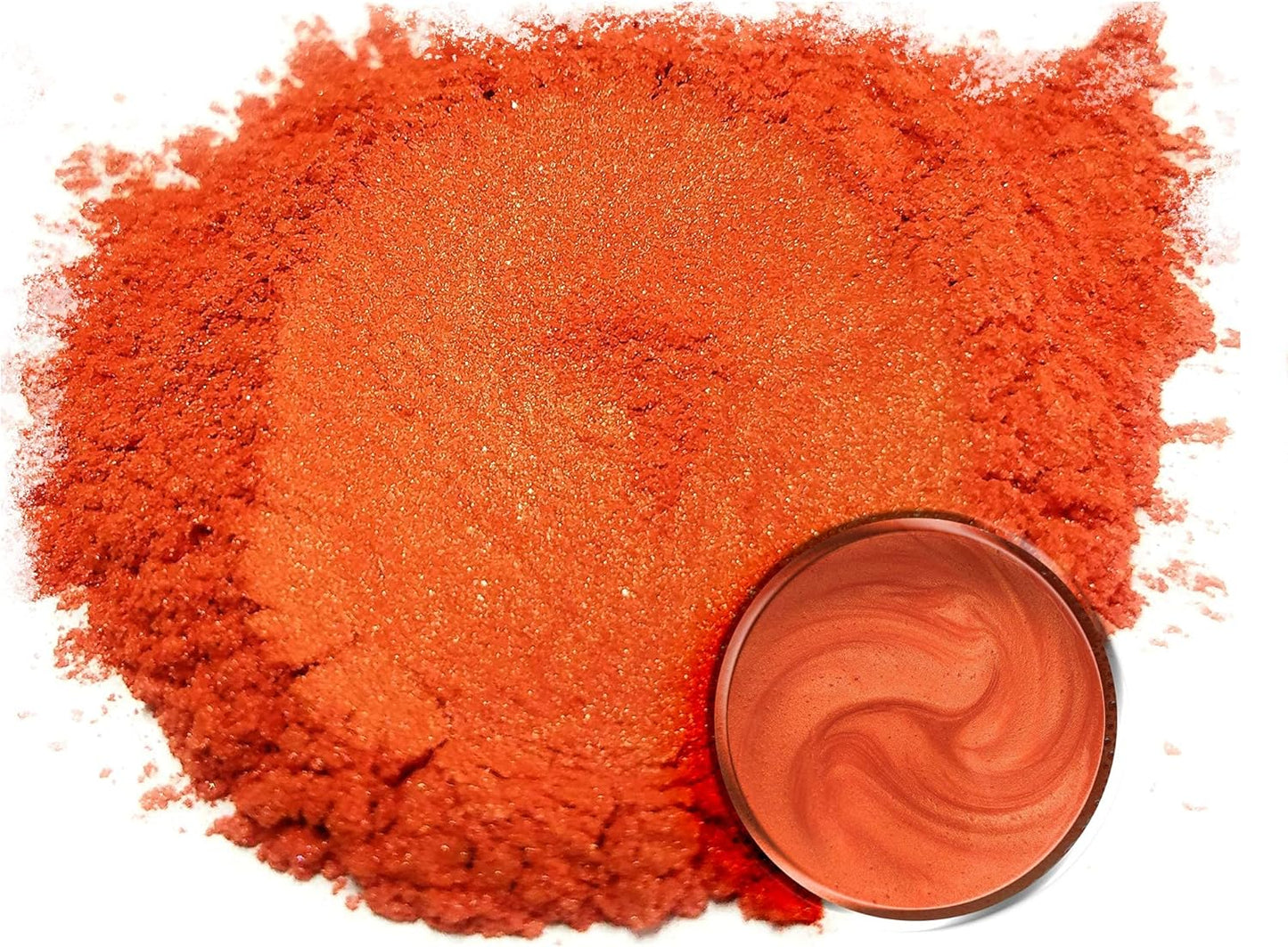 Eye Candy Pigments Premium Orange Mica Powder - Kaki (50gr) - for Epoxy, Resin, Soap, Paint, Woodworking, Acrylic Pouring, Bath Bombs, Fishing Lures - DIY Arts and Crafts Additive