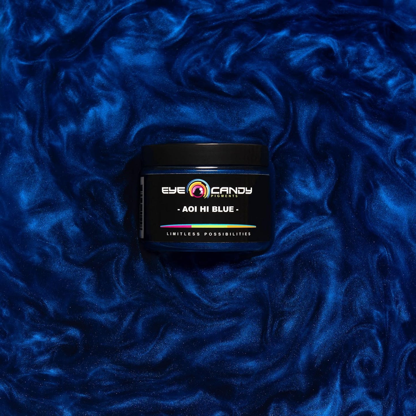 Eye Candy Pigments Premium Blue Mica Powder - Aoi Hi Blue (50gr) - for Epoxy, Resin, Soap, Paint, Woodworking, Acrylic Pouring, Bath Bombs, Fishing Lures - DIY Arts and Crafts Additive