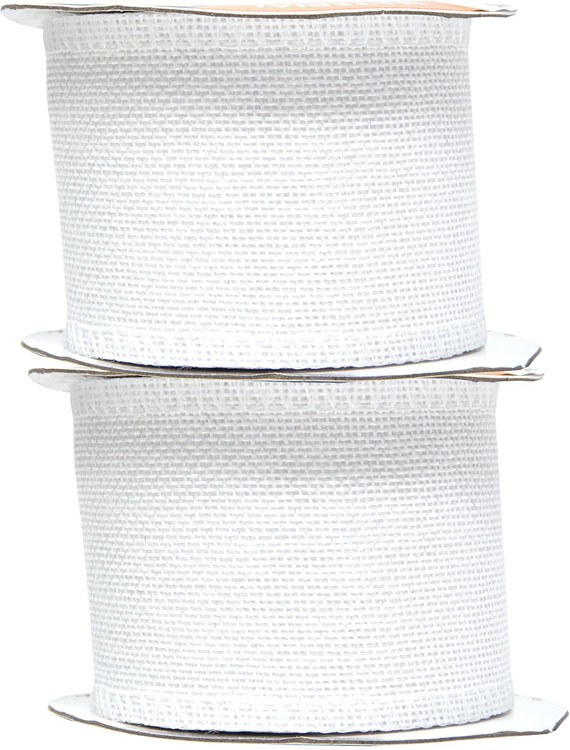 Mandala Crafts White Burlap Ribbon 2.5 Inches Wide Jute Ribbons for Crafts - 20 Yds Roll Rustic Burlap Wrap Trim Ribbons for Wreaths Bows Wedding Party Decoration