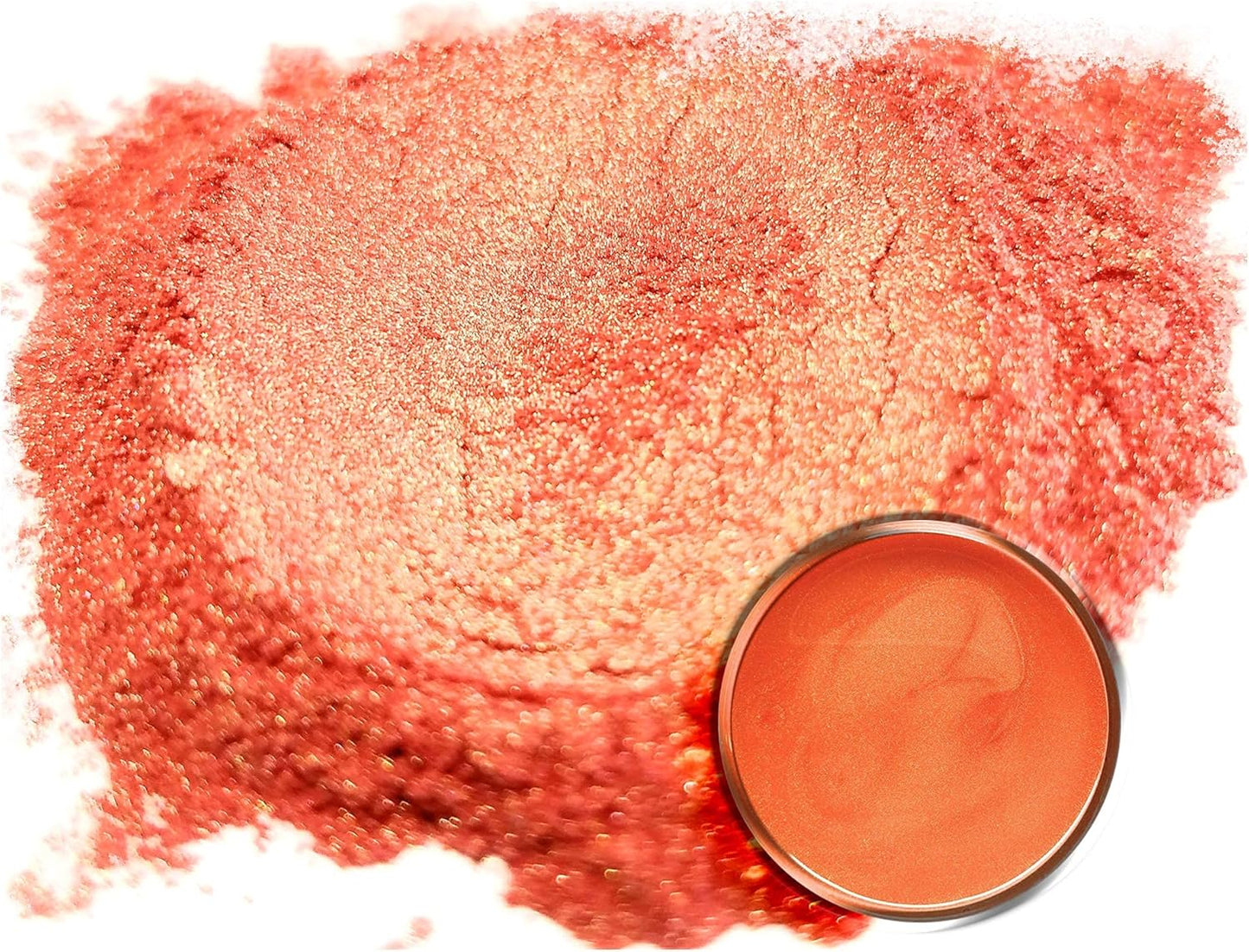 Eye Candy Pigments Premium Orange Mica Powder - Rikugien Orange (50gr) - for Epoxy, Resin, Soap, Paint, Woodworking, Acrylic Pouring, Bath Bombs, Fishing Lures - DIY Arts and Crafts Additive