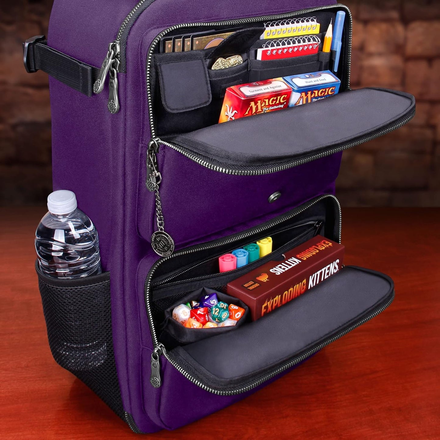 ENHANCE MTG Backpack TCG Card Storage - TCG Backpack for Deck Boxes, Sleeved Cards, Playmats, MTG Accessories